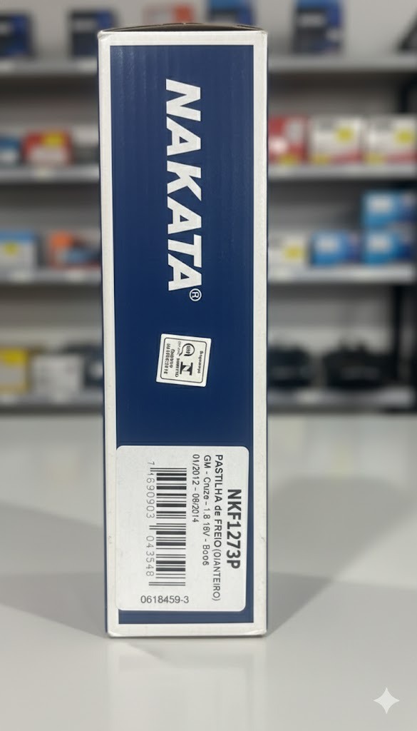 Jogo Pastilhas Freio Dianteiro Nakata Gm Cruze 1.8 16v 12/18 - Imagem 3